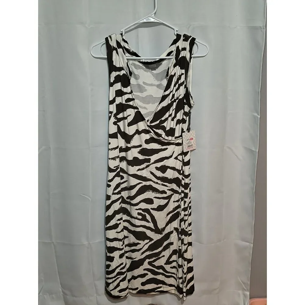 Merona XS Animal Print Wrap Style Dress NWT